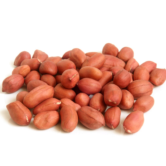Raw peanuts ready for extraction of cold pressed groundnut oil for cooking and health benefits