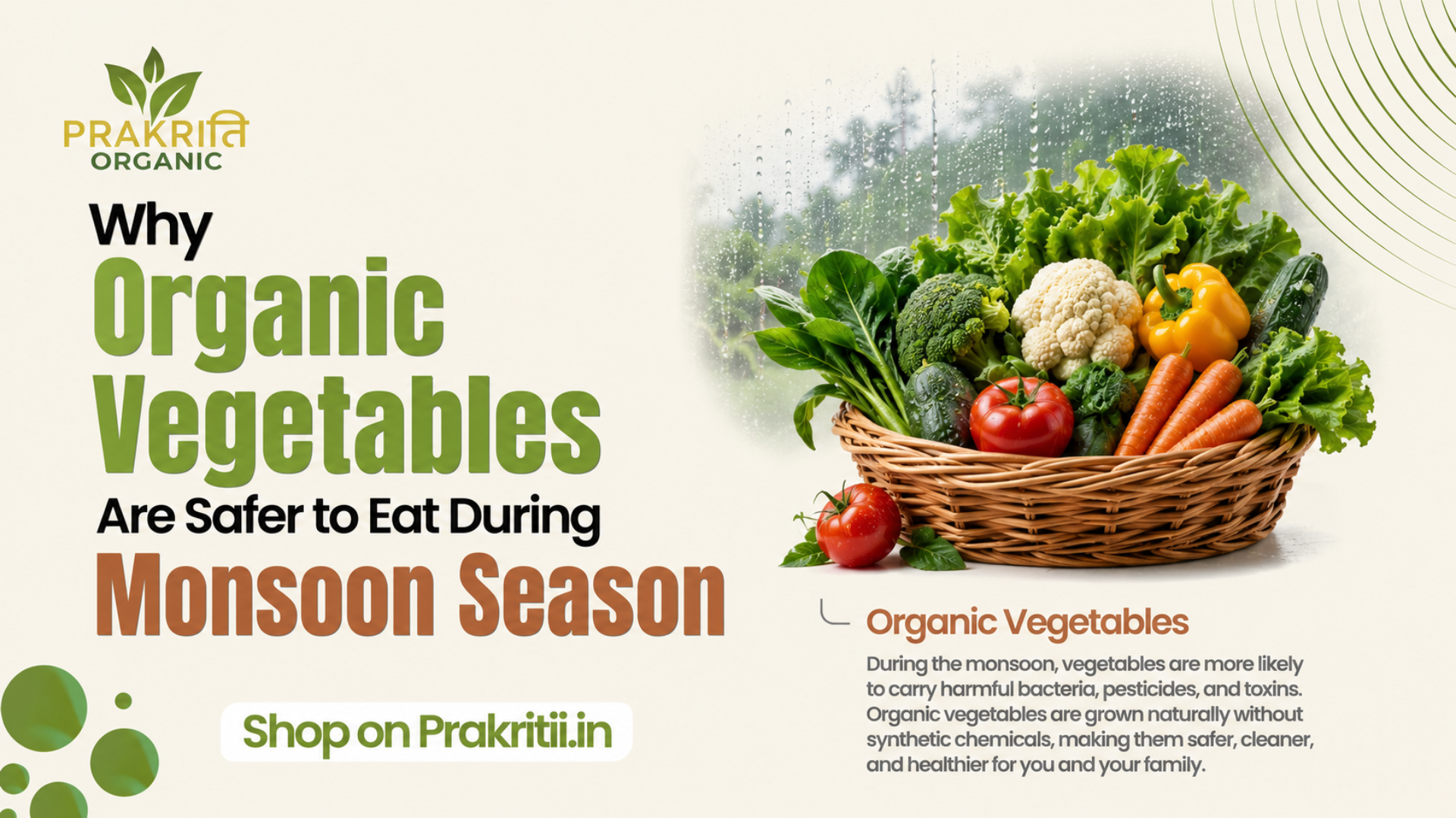 Why Organic Vegetables Are Safer to Eat During Monsoon Season