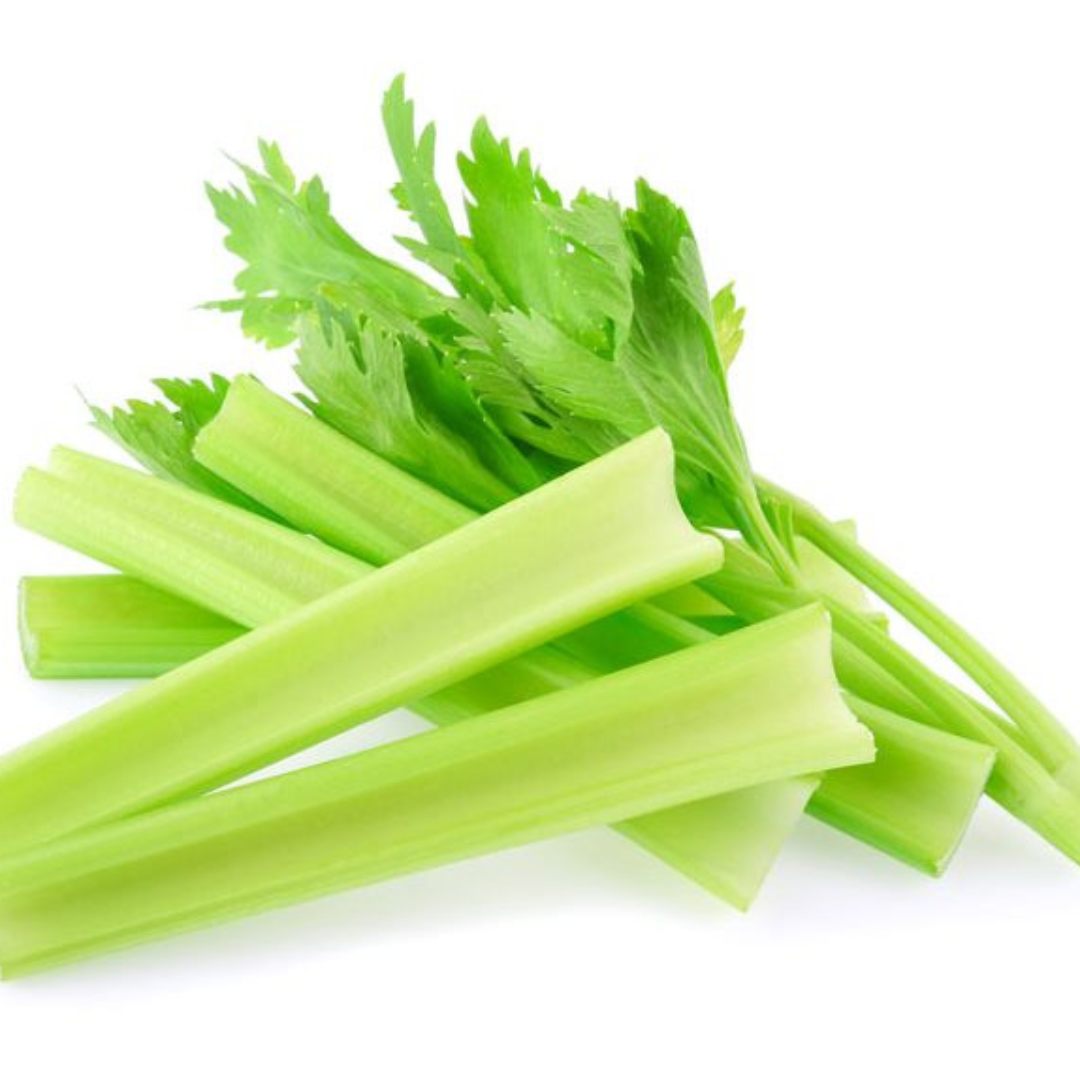 Fresh organic celery online Mumbai with vibrant green stalks and leaves for healthy cooking