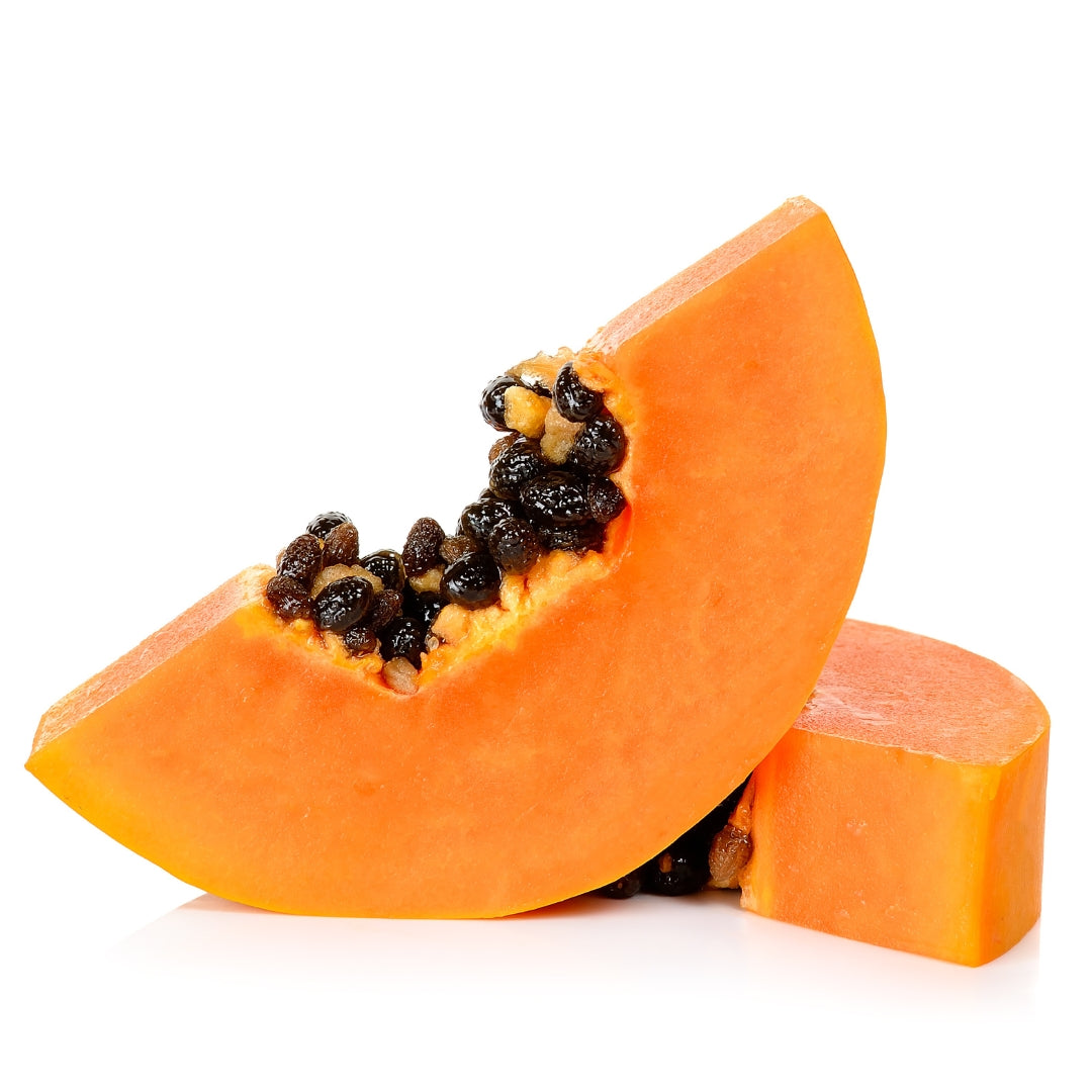 Fresh organic papaya slices online Mumbai with vibrant orange flesh and black seeds