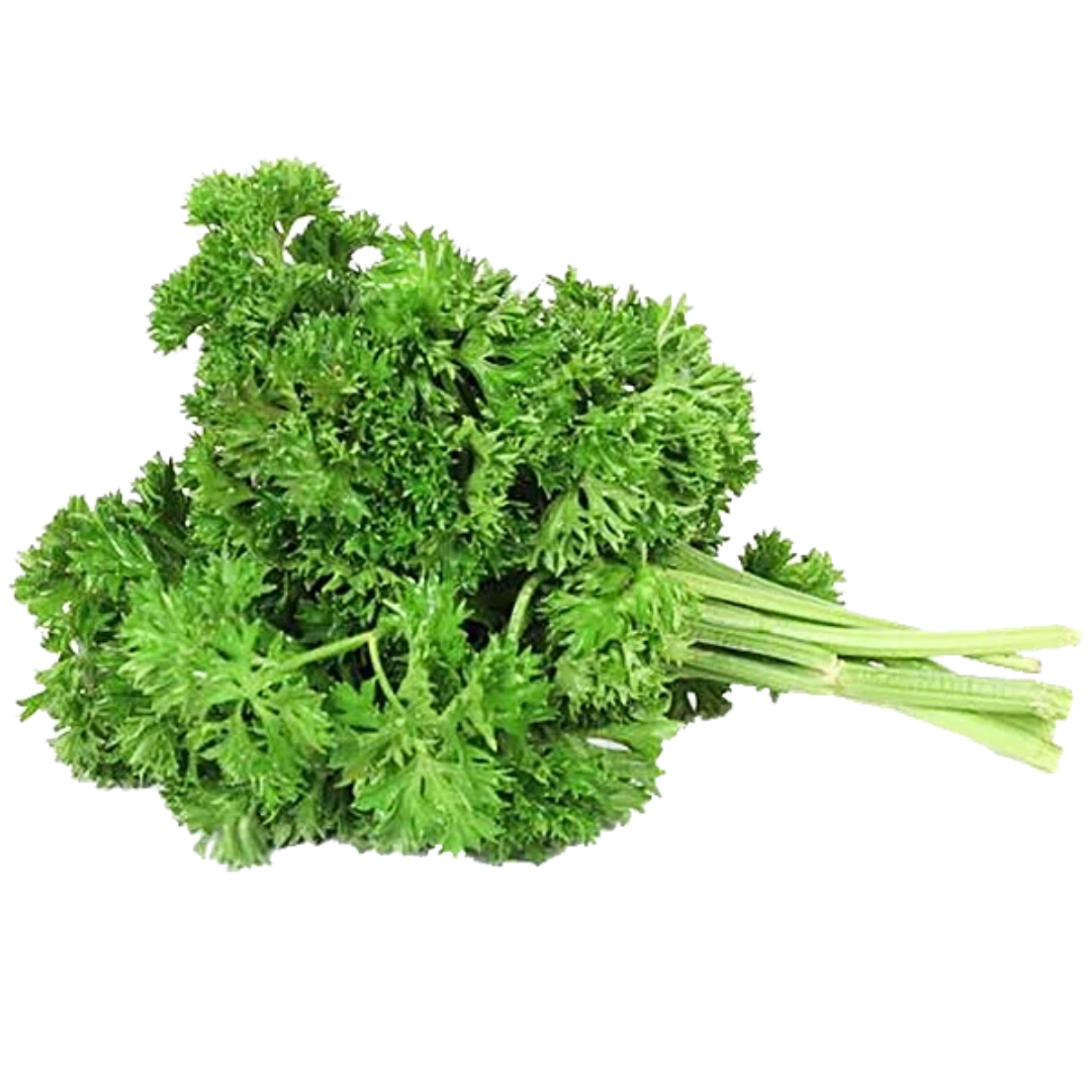 Fresh organic parsley bunch from Prakritii Organics with vibrant green leaves