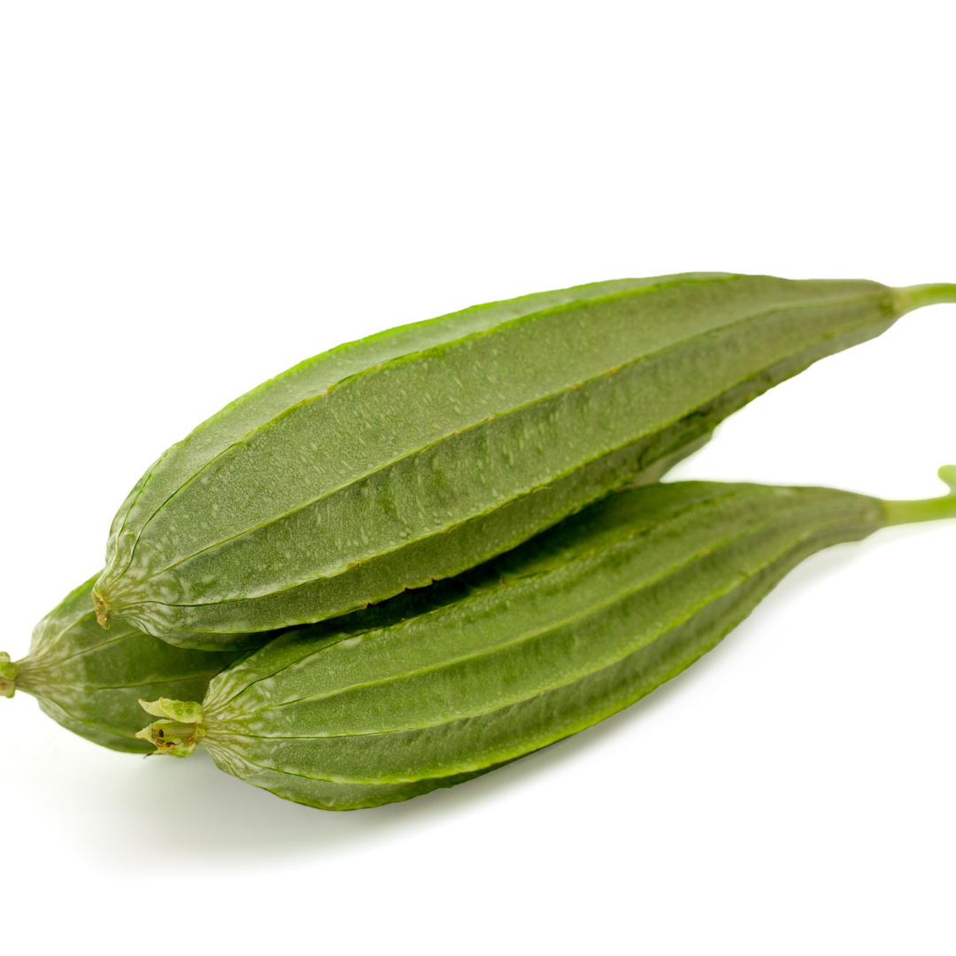 Organic ridge gourd fresh vegetables with a smooth green skin, ideal for healthy cooking